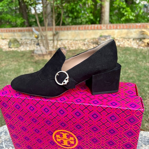 Tory Burch Shoes - NIB Tory Burch Asymmetrical Block Heel Loafer - size 5
